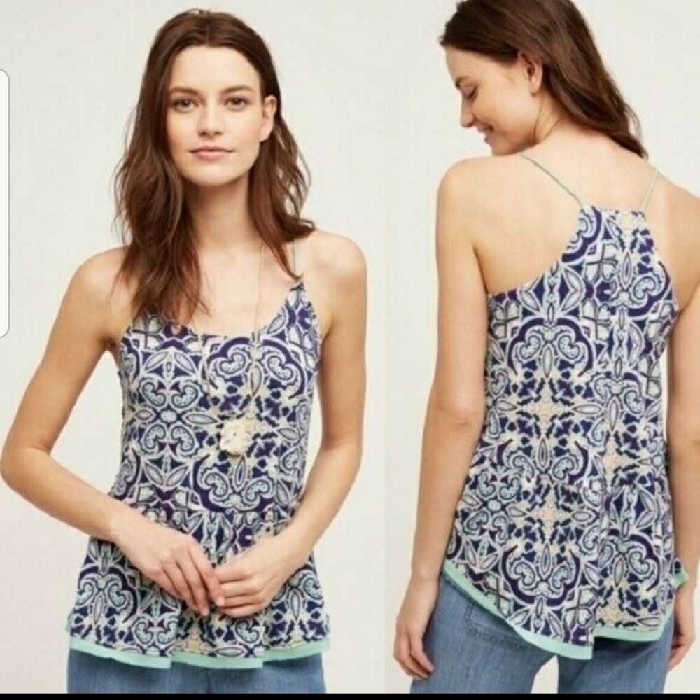Anthropologie Meadow Rue Spaghetti Strap Tank S